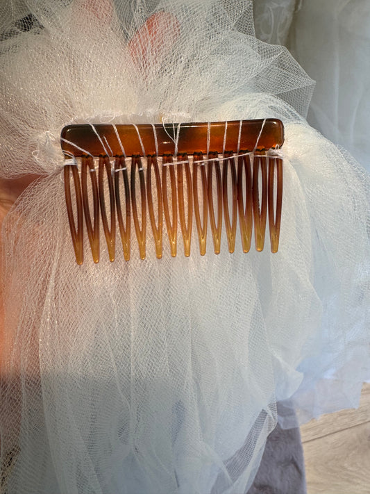 Voile simple à rabat Blanc